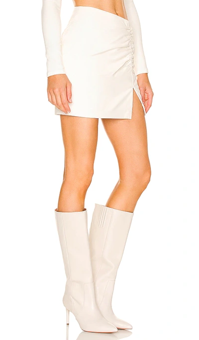 Shop Lovers & Friends Kyro Leather Mini Skirt In White