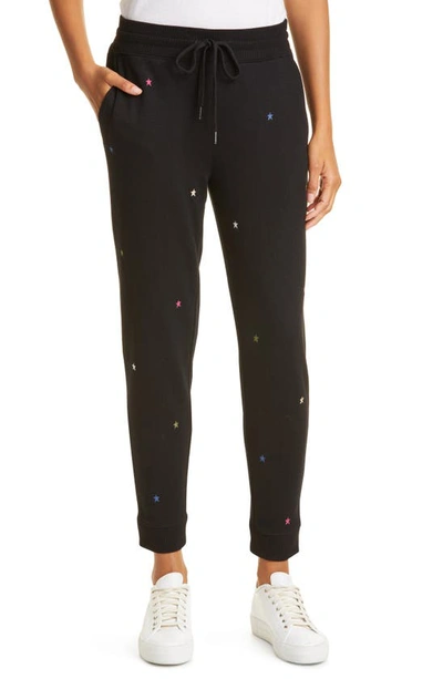 Shop Rails Oakland Embroidered Joggers In Jet Black Star Embroidery