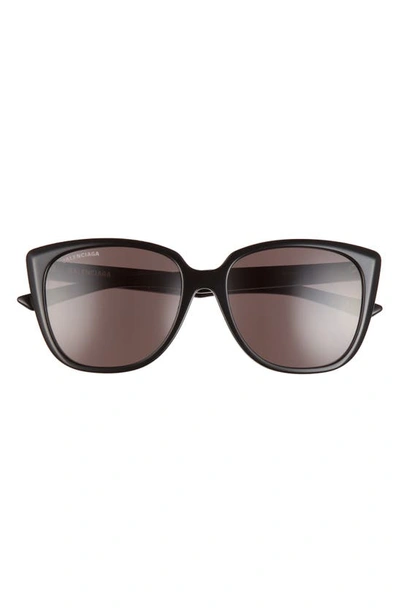 Shop Balenciaga 57mm Square Sunglasses In Black