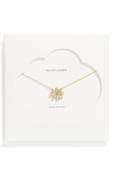 Estella Bartlett Spring Daisy Pendant Necklace In Gold | ModeSens