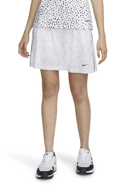 Nike Dri-fit Uv Victory Women's Printed 17" Golf Skirt In White,black,black  | ModeSens