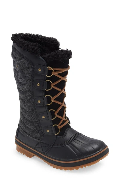 Shop Sorel Tofino Ii Faux Shearling Lined Waterproof Boot In Black Gum 10