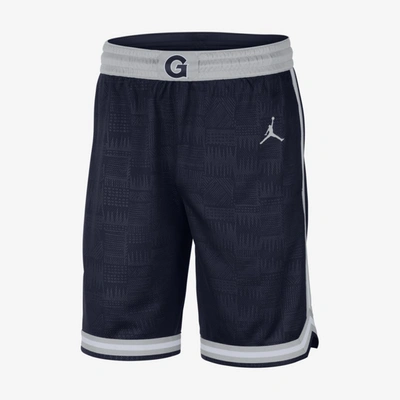 Shop Jordan Men's  College Dri-fit (georgetown) Basketball Shorts In Blue