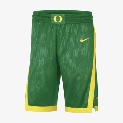 Shop Nike Men's College Dri-fit (oregon) Basketball Shorts In Green