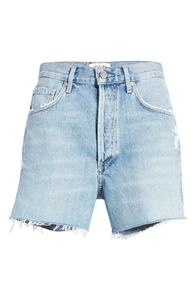 Shop Agolde Dee Ultra High Waist Cutoff Denim Shorts In Chimes