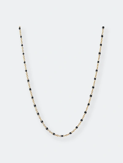Shop Awe Inspired Black Beaded Enamel Necklace