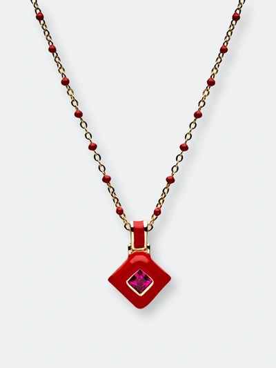 Shop Awe Inspired Red Aura Necklace