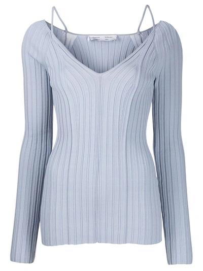 Shop Proenza Schouler White Label Lightweight Rib Knit V-neck Top