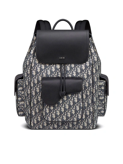Shop Dior Saddle Backpack In Multicolour