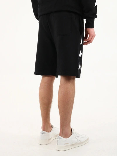 Shop Golden Goose Black Diego Bermuda Shorts