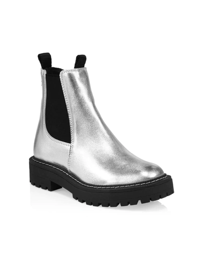 Shop Sam Edelman Girl's Laguna Boot In Soft Silver