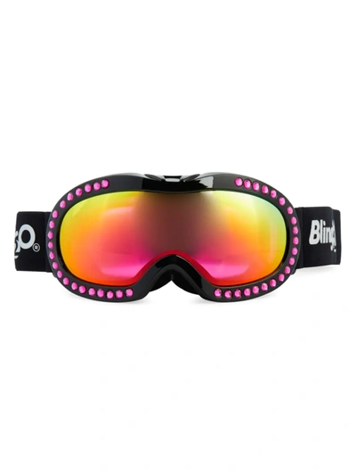 Shop Bling 20 Mirrored Snow Goggles In Pink