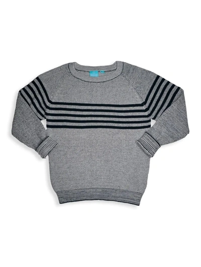 Shop Bear Camp Little Boy's Striped Knit Sweater In Navy