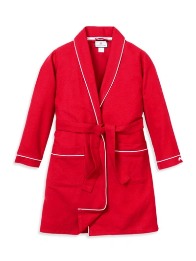 Shop Petite Plume Kid's Flannel Robe In Red
