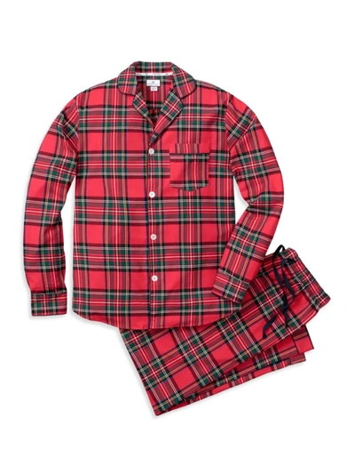 Shop Petite Plume Imperial Tartan 2-piece Pajama Set In Red