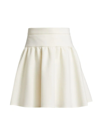 Shop Max Mara Maesa Flared Mini Skirt In Ivory