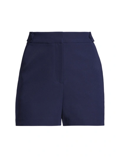 Shop Milly Women's Aria Shorts In Navy