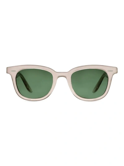 Shop Barton Perreira Men's Cecil 50mm Rectangle Sunglasses In Green