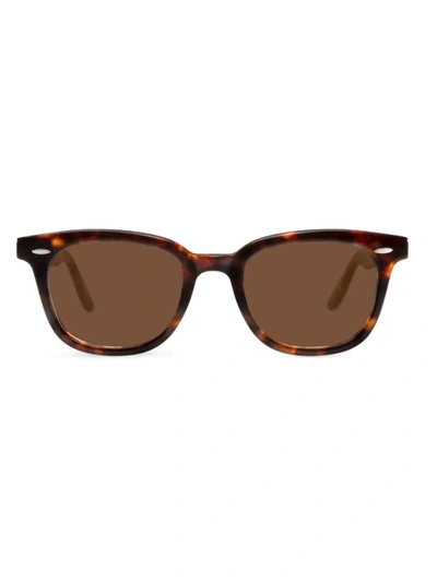 Shop Barton Perreira Men's Cecil 50mm Sunglasses In Chestnut