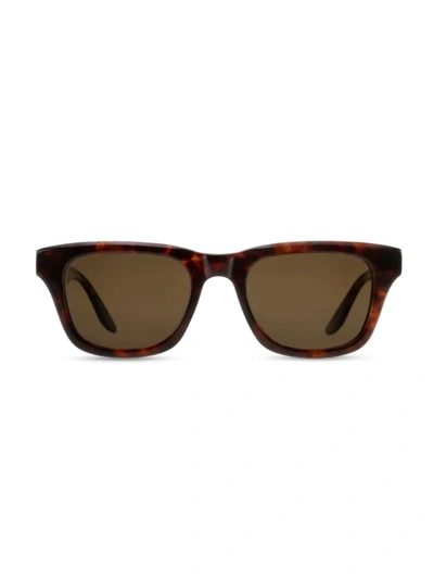 Shop Barton Perreira Men's 007 Legacy Collection Thunderball 51mm Rectangle Sunglasses In Chestnut