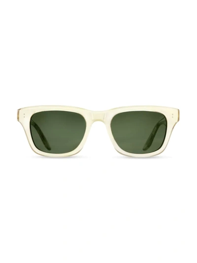 Shop Barton Perreira Men's 007 Legacy Collection Thunderball 51mm Rectangle Sunglasses In Champaigne