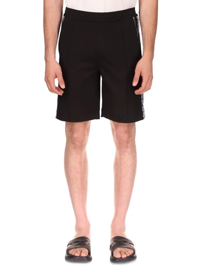Shop Givenchy Men's Logo Band Shorts In Black