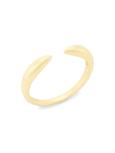 Shop Saks Fifth Avenue Women's 14k Gold Claw Ring In Yellow Gold