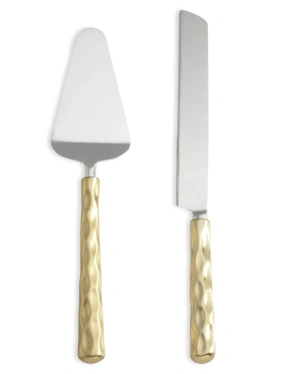 Shop Michael Wainwright Truro Gold Cake Knife & Server Set