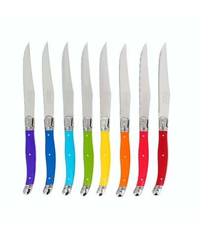French Home Set Of 8 Laguiole Steak Knives In Multi
