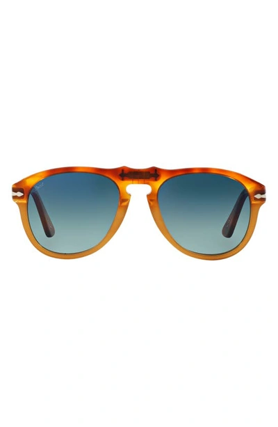 Shop Persol 54mm Polarized Sunglasses In Tort Org