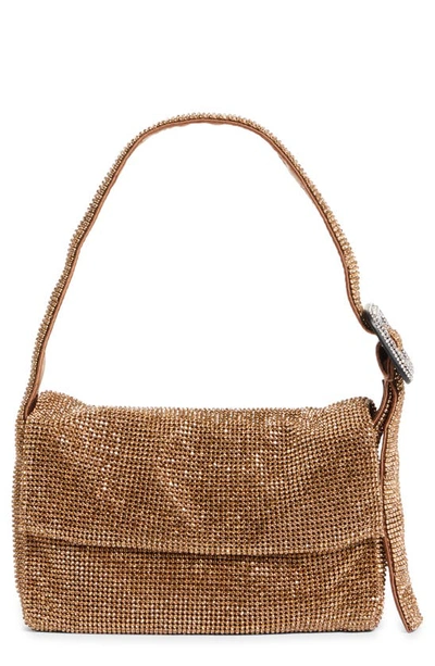 Shop Benedetta Bruzziches Vitty Mignon Crystal Mesh Shoulder Bag In Dipping In Mousse