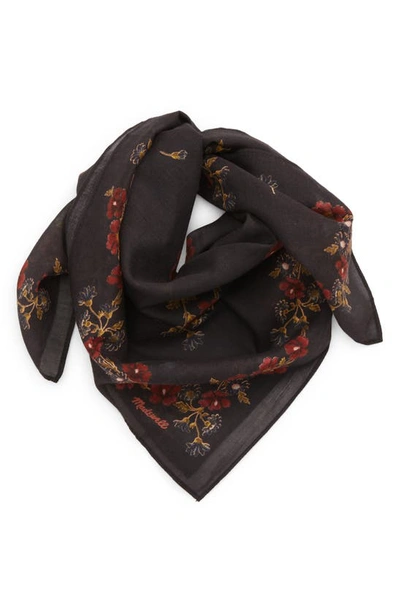 Shop Madewell Bandana In Dusty Burgundy