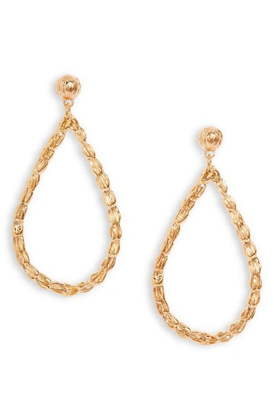 Shop Gas Bijoux Bibi Liane Frontal Hoop Earrings In Gold