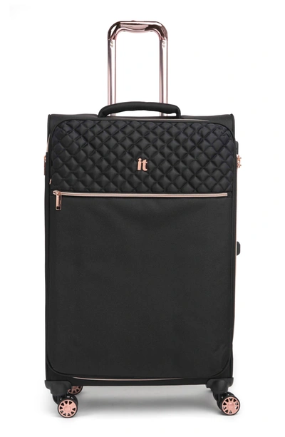 It Luggage Divinity 28 Expandable Spinner Suitcase In Black With Rose Gold ModeSens