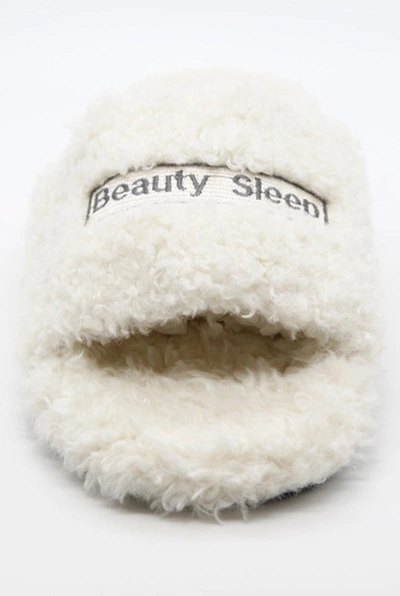 Oxygen Boutique Beauty Sleep White Slippers In White