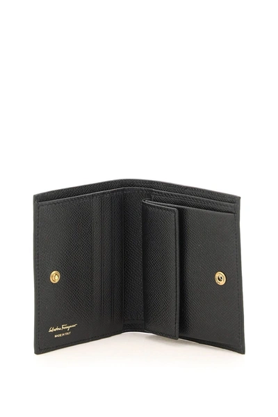 Shop Ferragamo Salvatore  Gancini Small Wallet In Black