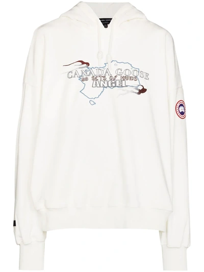 Canada Goose X Angel Niro Logo Hoodie In White ModeSens