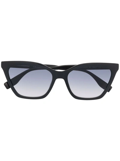 Shop Karl Lagerfeld Square-frame Sunglasses In Schwarz