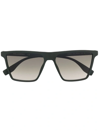 Shop Karl Lagerfeld Kl6060s 316 Square Sunglasses In Grau