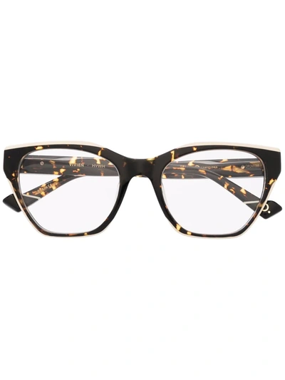 Shop Etnia Barcelona Tortoiseshell-effect Square-frame Glasses In Braun