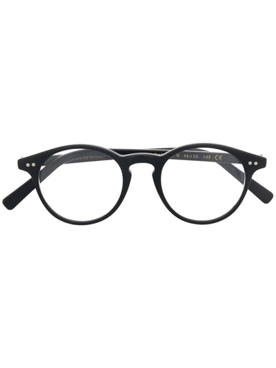 Epos Round-frame Glasses In Schwarz