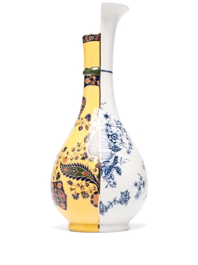 Shop Seletti Hybrid Print Vase In Gelb