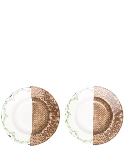 Seletti Malao Hybrid Soup Bowl (set Of Two) In Weiss