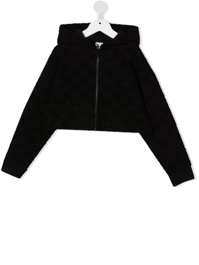 Shop Fendi Ff Karligraphy Bomber Jacket In Black