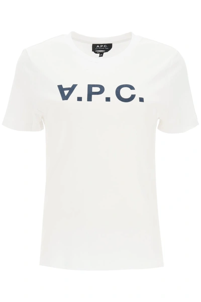 Shop Apc A.p.c. Vpc Logo Flock T-shirt In Mixed Colours