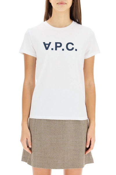 Shop Apc A.p.c. Vpc Logo Flock T-shirt In Mixed Colours