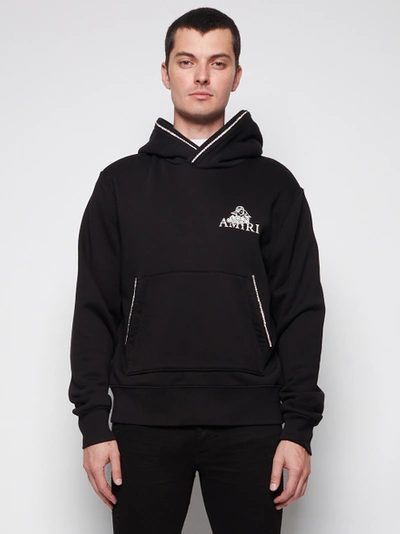 Amiri Embellished Crystal Outline Hoodie Black | ModeSens