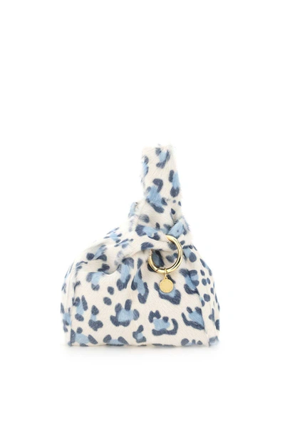 Shop Simonetta Ravizza Furrissima Baby Kid Bag In White,light Blue,blue
