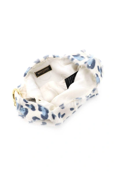 Shop Simonetta Ravizza Furrissima Baby Kid Bag In White,light Blue,blue