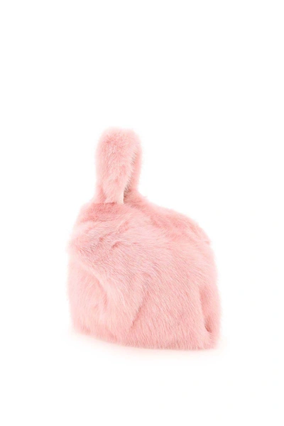 Shop Simonetta Ravizza Furrissima Baby Mink Bag In Pink
